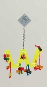 Acrylic Bird Toy- Ribbon Writhe