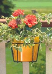 Adjustable Flower Pot Holder - Black - 10 Inch