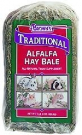 Alfalfa Hay Bale For Small Animals - 24 Ounces