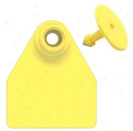 Allflex Ear Tags Numbered 51-75 - Yellow - Medium