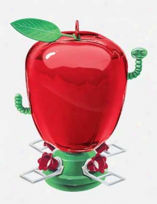 Apple Hummingbird Feeder - Red/green - 40 Ounces