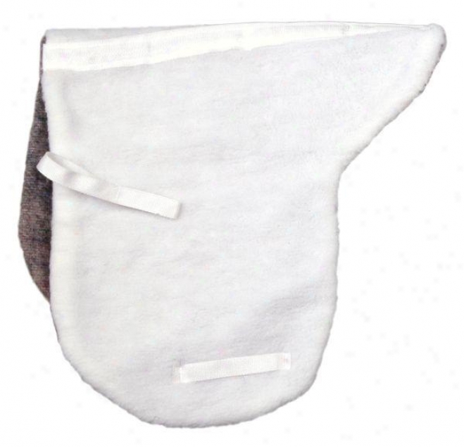 Australian Outrider Collection Fleece Pad - White - Spine 25, Drop 23