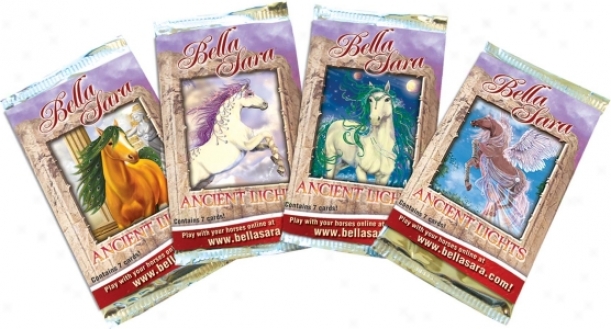 Bella Sara Enlargement Set - Ancient Lights - Trading Cards - 7 Cards Random Horses And Energy