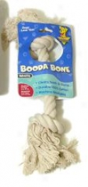 Booda Dg Rope Bone Tug Toy - White - Medium