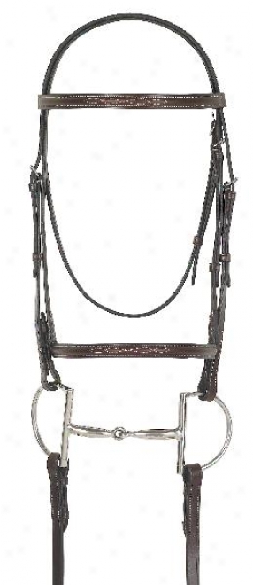 Camelotgold Fancy Raised Bridle With  Laced Reins