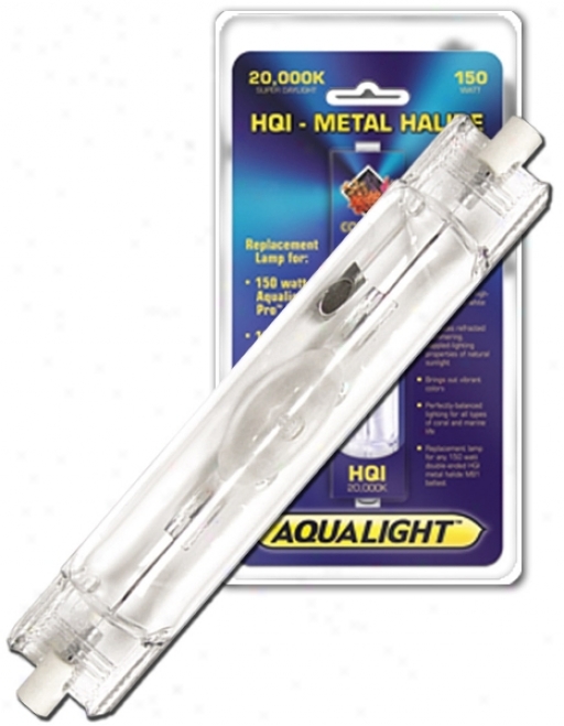 Coralife 20000k Double-ended Hqi Metal Halide Aquarium Lamp - 150 Watt