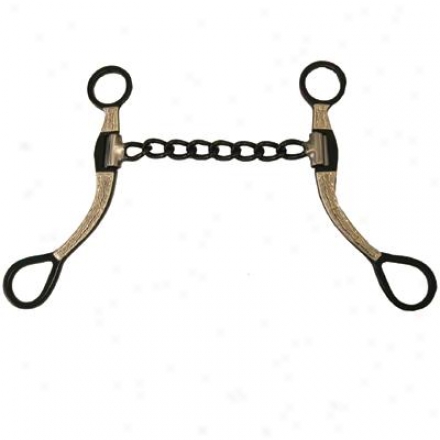Coronet Chain Muth Snaffle With Black Antique Finish Bit - 5