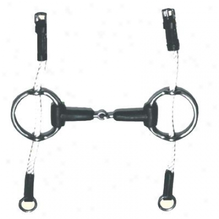 Coronet Jointed Rubber Cry Gag Bit With Nylon Cheeks