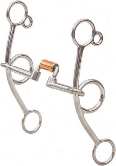 Darnall Connie Combs Roller Correction Gag Bit - Stainless Steel - 5