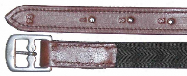 Davinci Premium Leather Stirrup Leathers - Chestnut