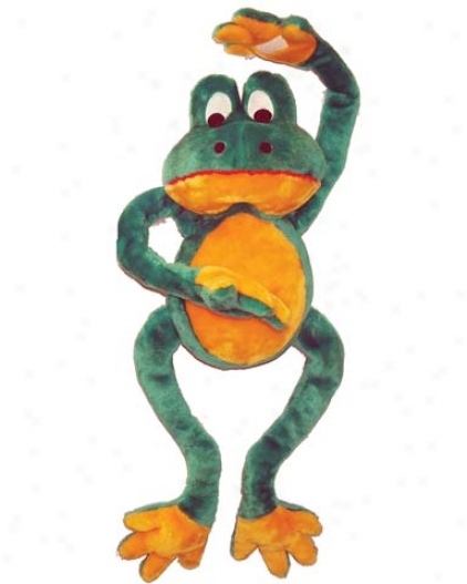 Dog Toy Plush Frog - Green - 33 Inch