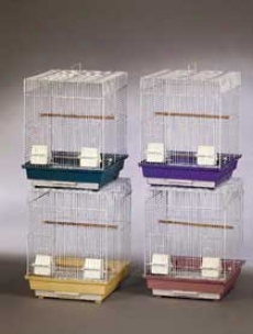 Eclno Parakeet Cage - Assorted - 16x16x22 Inch