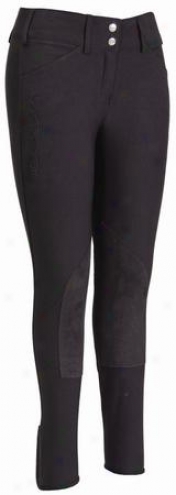 Equine Couture Ladies Regular Heritage Wide Waistband Schooling Breeches