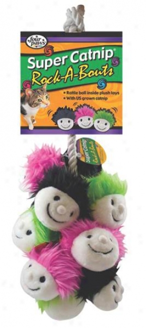 Four Paws Rock-a-bouts Cat Toy - 12 Piece