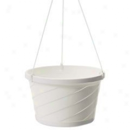 Hanging Basket For Planting - White - 10 Inch