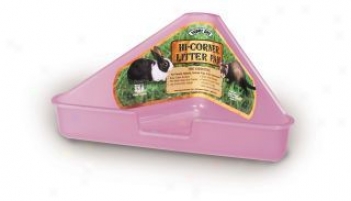 Hi-corner Litter Pan For Small Animals - Assorted - 20 lX 11w X 9h