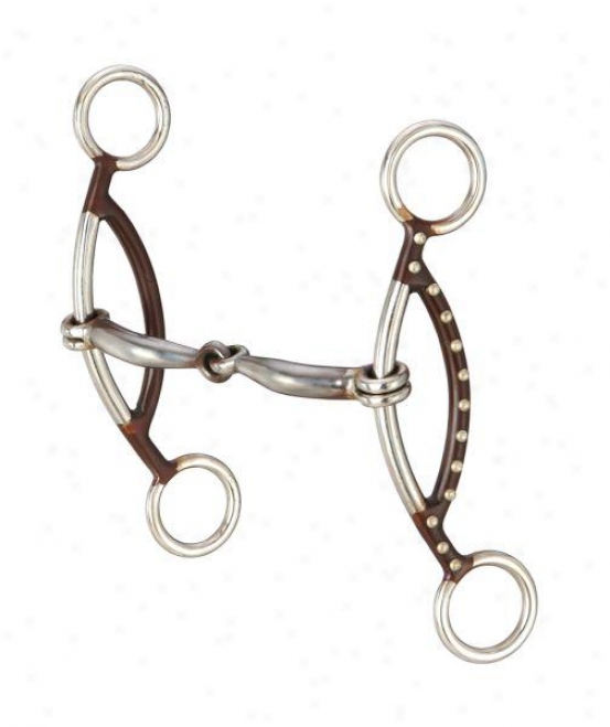 Kelly Silver Star H' Gag Snaffle Bit - Antique Brown - 5 Mouth