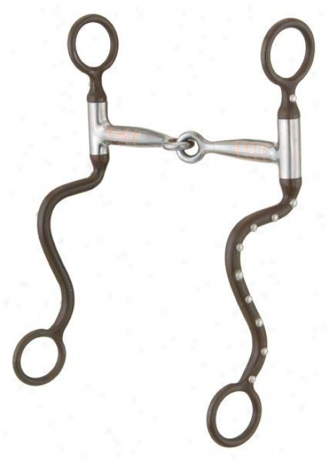 Kelly Silver Star Long Shank Snaffle - Antique Brown - 5 Mouth