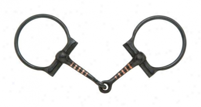 Kelly Silver Star Off Set Dee Snaffle - Black Stee1 - 5 Mouth