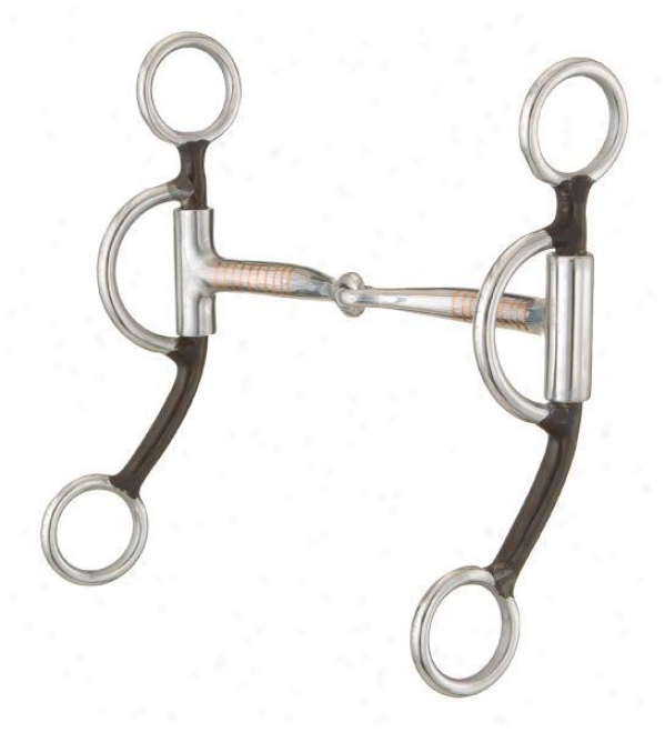 Kelly Silver Star Training Snaffle - Antiuqe Brown - 5 Mouth