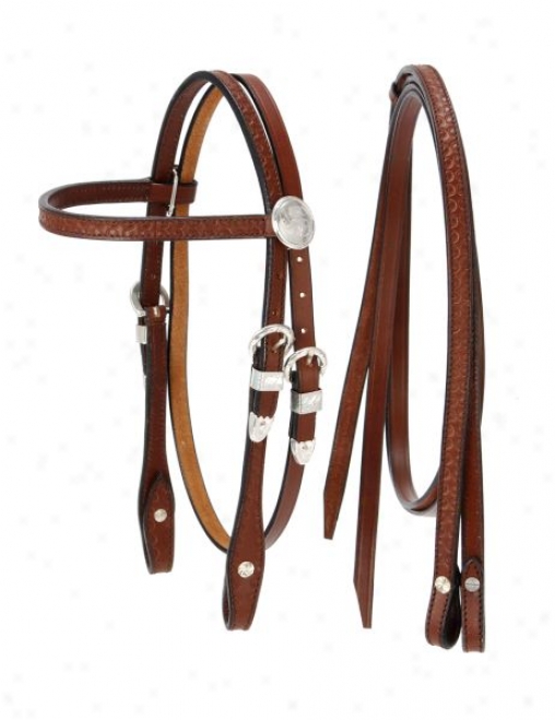 King Series Miniature Bfowband Headstall With Silver