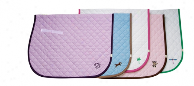 Lettia Baby Pad With Girfh Loops - White Body/white Trim - Dressage
