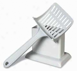 Bedding of straw Scoop Stand - White - Inch