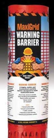 Maxigrid Warning Barrier - Orange - 4 X 100 Ft