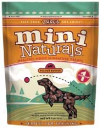 Natural Moist Mini Dog Treat - Peanut Butter - 1 Pound