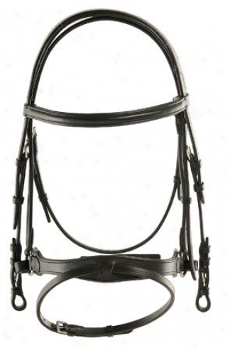 Pariani Dressage Bridle With Flash And Buckle-end Reins