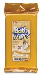 Pc Bath Deodorizing Cat Wipes For Between Baths - 24 Pack