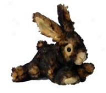 Plush Dog Tpy - Black/brown - 8 Inch/ Rabbit