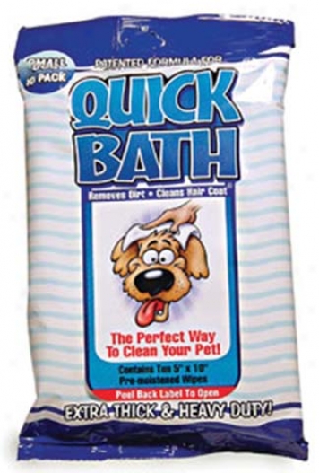 Quick Bath Wipes Dog 10 Count - Large