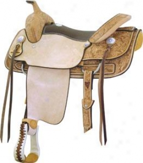 Saddlesmith Of Texas Cut N'penner Saddle - Natural Gold - 15