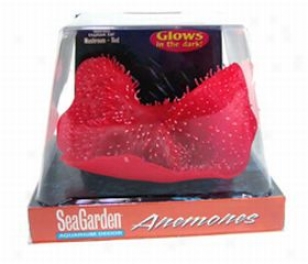 Sew Garden Elephant Ear Red Aquarium Decor