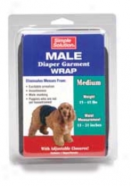 Simple Solution Dog Diaper Garment Wrap - Medium