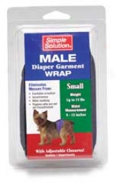 Simple Solution Dog Diaper Garment Wrap - Small