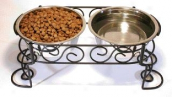 Ss Scroll Work Double Diner - 2 Quart