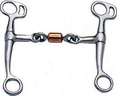 Sta-brite 3 Piece Tom Thumb Snaffle - Stainless Steel - 5