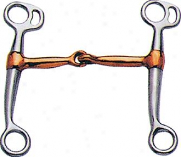 Sta-brite Chrome Plated Tpm Thumb Snaffle With  Copper Mouth