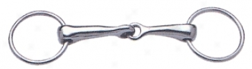 Sta-brite Nickel Plated Loose Ring Snaffle Bit - Nickel Plated - 4 1/2