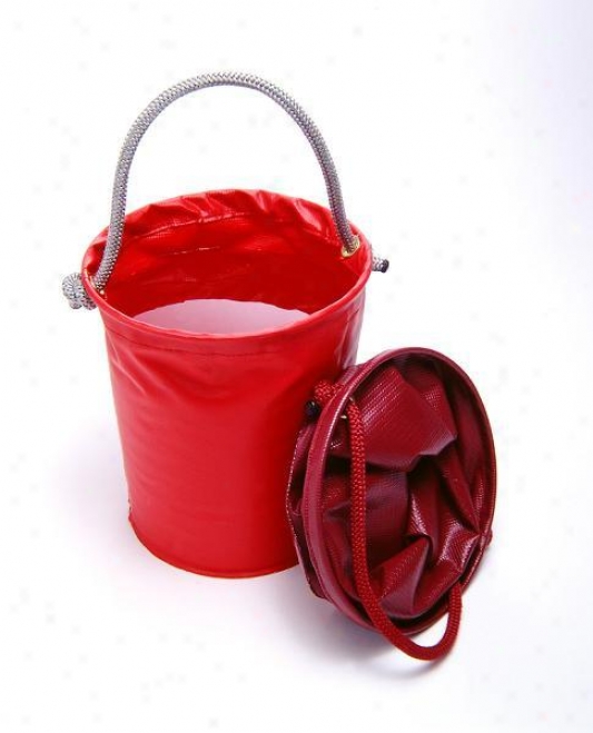 Tough-1 Col1apsible Water Bucket - Red - 2 Gal