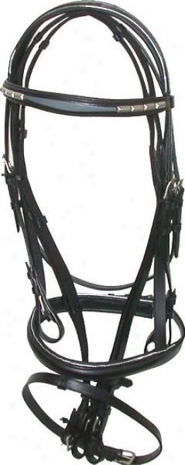 Trimmed In Silver - Padded English Bridle
