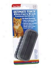 Ultimate Touch Kitty Curry Brush - Gray