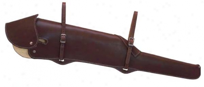 Weaver Heavy-duty Fleece-lined Gun Scabbard With Flap - Brown