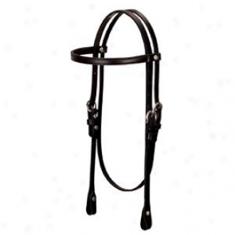 Weaver Leather Browband Headstall - Black - Horse