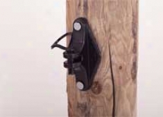 Wood Post Pinlock Insulator - Black - 25 Pack