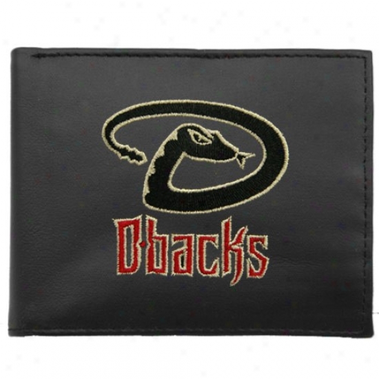 Arizona Diamondbacks Black Embroidered Billfold Wallet