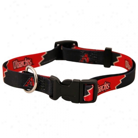 Arizona Diamondbacks Black-sedona Red Adjustable Pet Collar