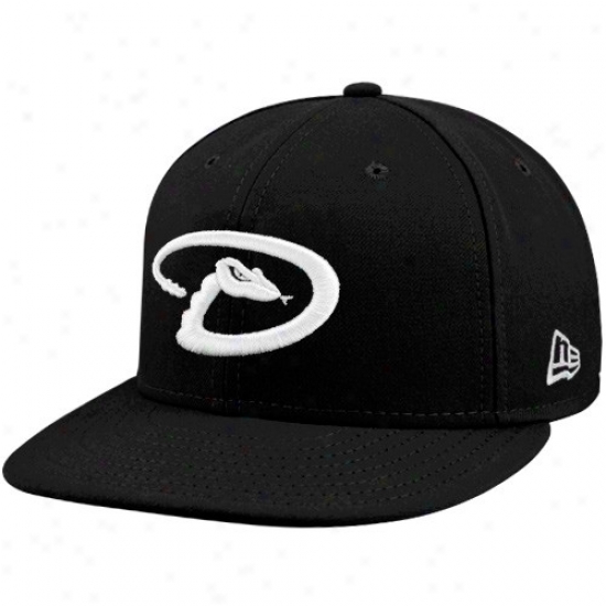 Arizona Diamondbacks Hat : New Era Arizona Diamondbacks Black League BasicF itted Hat